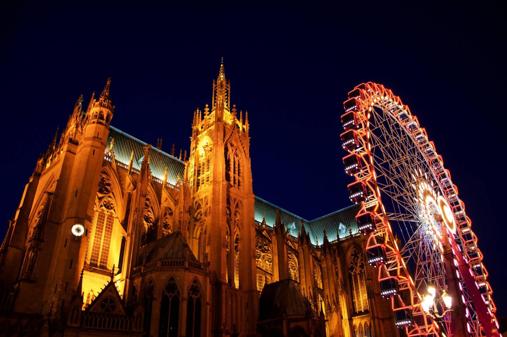 Cathédrale de Metz à Noël